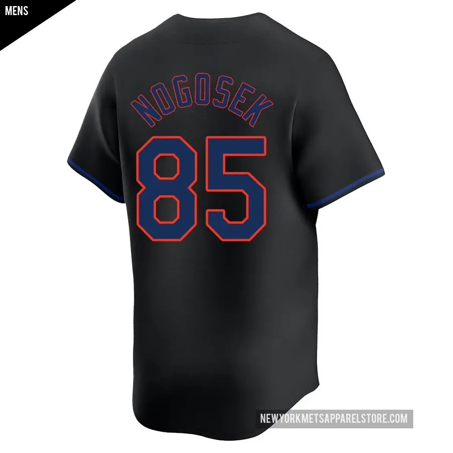 Men&#039;s New York Mets &#65283;85 Stephen Nogosek Limited Black Alternate Jersey