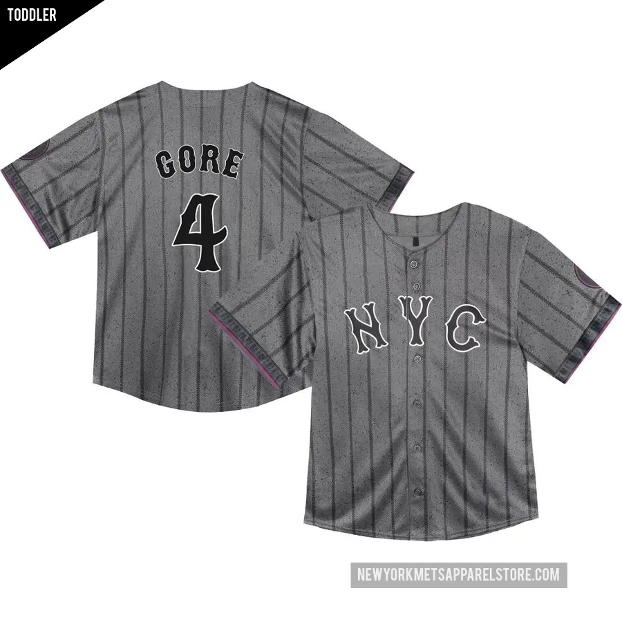 Toddler New York Mets ＃4 Terrance Gore Limited Graphite 2024 City Connect Jersey
