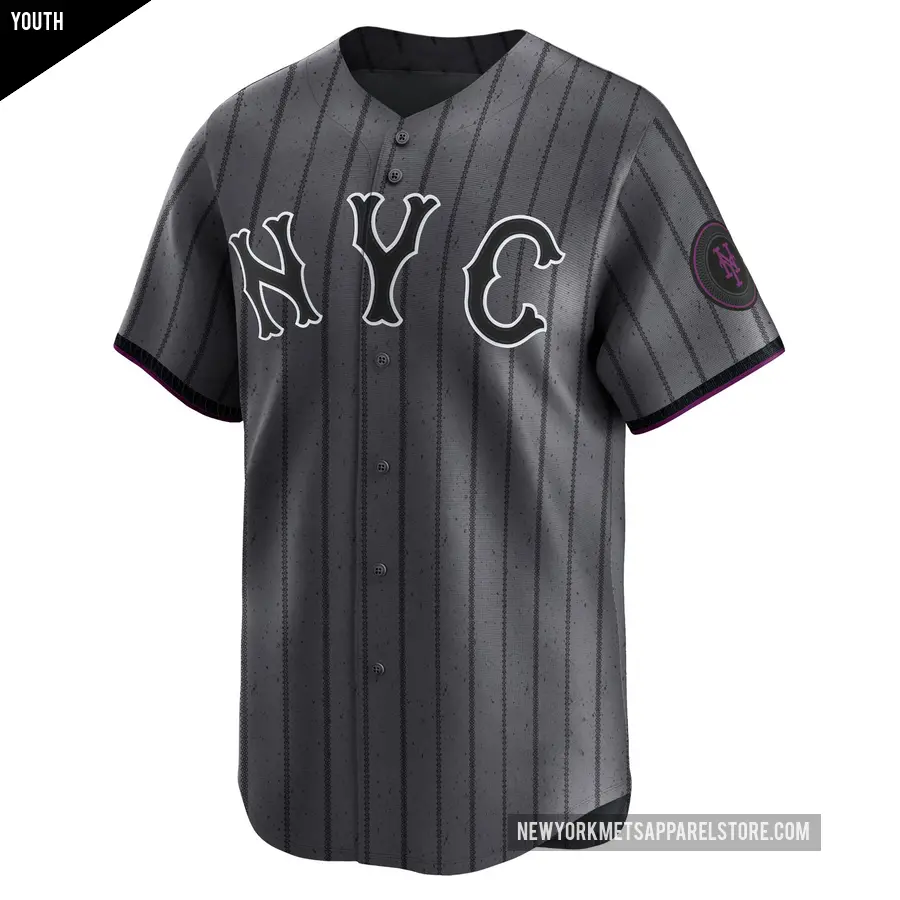 Youth New York Mets &#65283;22 Ray Knight Limited Graphite 2024 City Connect Jersey
