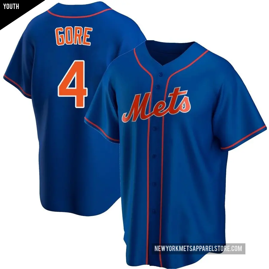 Youth New York Mets &#65283;4 Terrance Gore Replica Royal Alternate Jersey