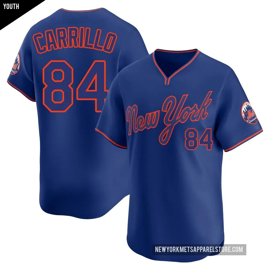 Youth New York Mets ＃84 Alejandro Carrillo Limited Royal Alternate 2 Jersey